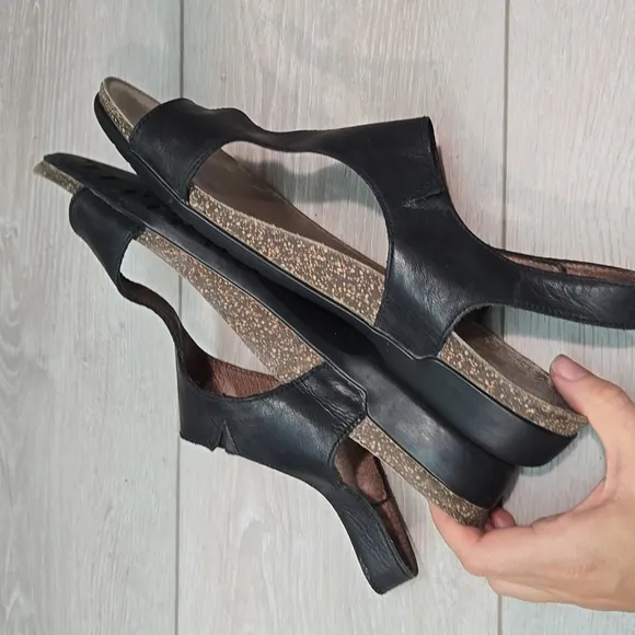 Dansko Women Leather Loop Toe Sandals Shoes Sz 40/9.5-10