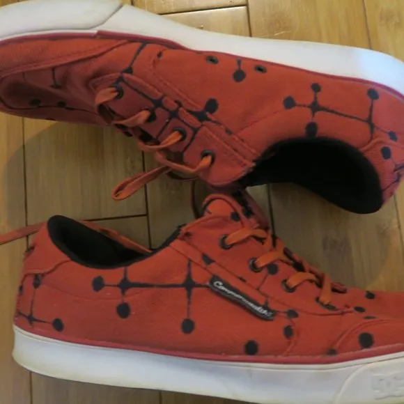 DC Shoes x Commonwealth Charles &amp; Ray Eames Dots Gatsby 301792 Red Men's 11.5