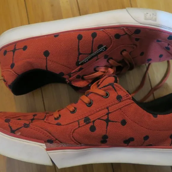DC Shoes x Commonwealth Charles &amp; Ray Eames Dots Gatsby 301792 Red Men's 11.5