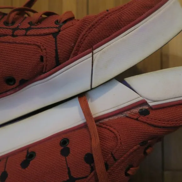 DC Shoes x Commonwealth Charles &amp; Ray Eames Dots Gatsby 301792 Red Men's 11.5