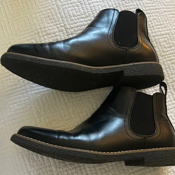 Deer Stag Men's Black Leather Chelsea Boots size 6 excellent condition