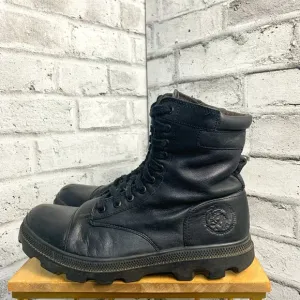 Diesel Butch Black Leather Lace Up Chucky Sole Y2K Combat Boots