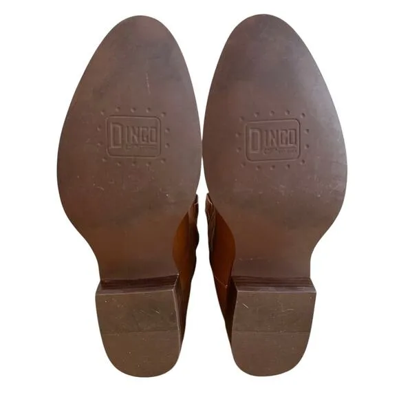 DINGO | New with Tags Men's Lefty Pull-on Western Boots in Camel Leather Sz 11D