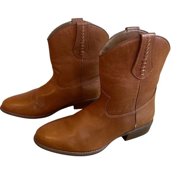 DINGO | New with Tags Men's Lefty Pull-on Western Boots in Camel Leather Sz 11D