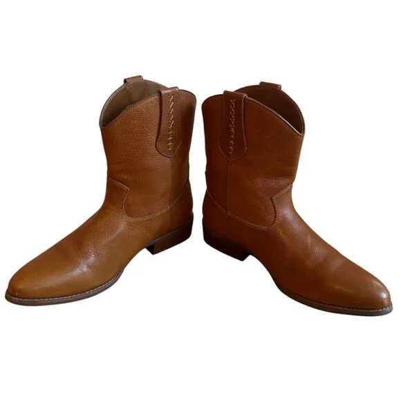 DINGO | New with Tags Men's Lefty Pull-on Western Boots in Camel Leather Sz 11D