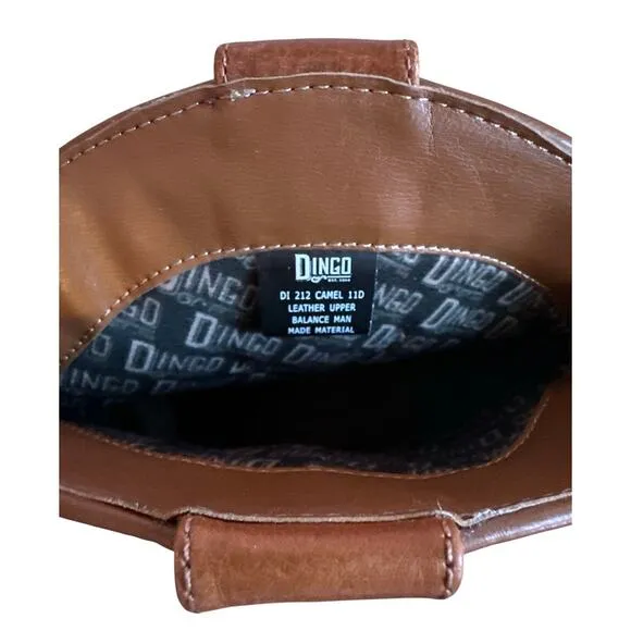 DINGO | New with Tags Men's Lefty Pull-on Western Boots in Camel Leather Sz 11D