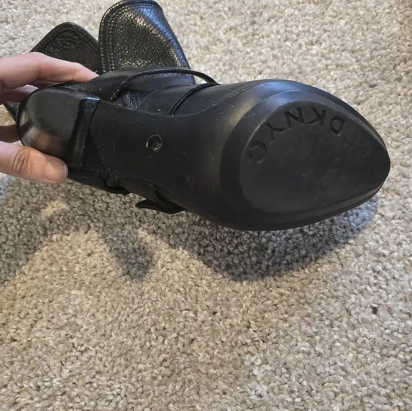 DKNYC - Black Leather Women's Boots
