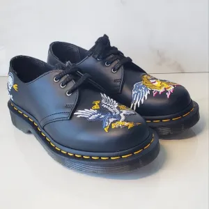 Doc Martens 1461 Souvenir Embroider Patch Skull Leather Shoes