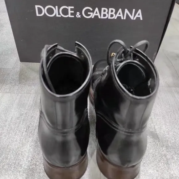 Dolce &amp; Gabbana Men's Black Leather Boots