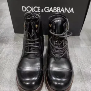 Dolce &amp; Gabbana Men's Black Leather Boots