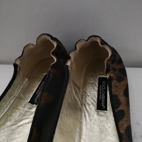 DOLCE GABBANA NEW ANIMAL PRINT FLATS