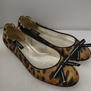 DOLCE GABBANA NEW ANIMAL PRINT FLATS