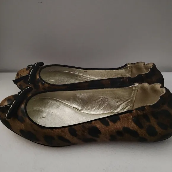 DOLCE GABBANA NEW ANIMAL PRINT FLATS
