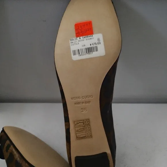 DOLCE GABBANA NEW ANIMAL PRINT FLATS