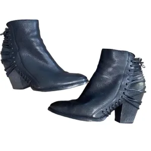 Dolce Vita Women’s Black Leather Ankle Boots Size 8.5