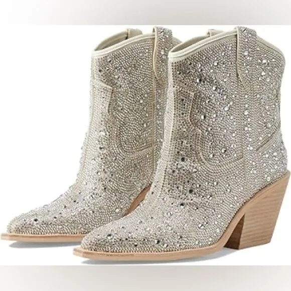 Dolce Vita Nashe Rhinestone Crystal boots