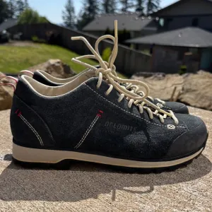 Dolomite 54 Low Shoes Navy Blue Women's Size 6.5/ Men's 5.5 Sneakers Vibram Sole