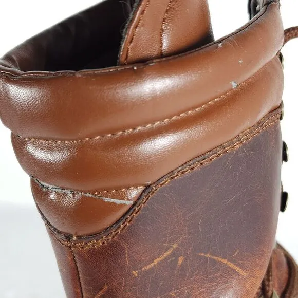 Double H Women's Opanka US8M Brown Full Grain Leather Roper Packer Boots