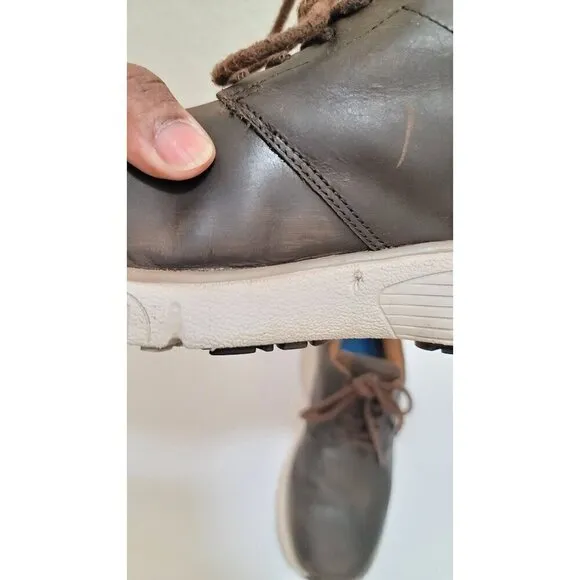 Dr. Comfort Diabetic Mens Brown Leather Casual Shoes With Lace-Up Closure