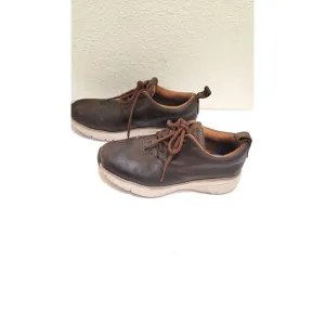 Dr. Comfort Diabetic Mens Brown Leather Casual Shoes With Lace-Up Closure