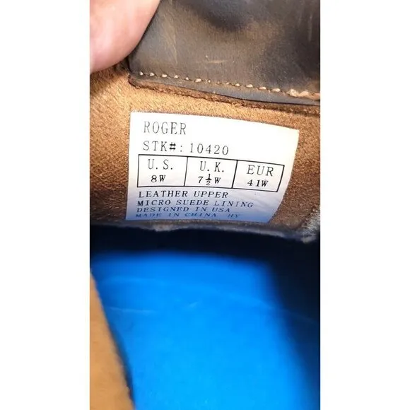 Dr. Comfort Diabetic Mens Brown Leather Casual Shoes With Lace-Up Closure