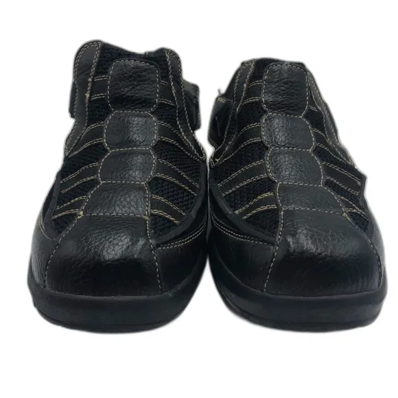 Dr Comfort Men's Black Diabetic Comfort Casual Fisherman Shoes Size 11W Slip On