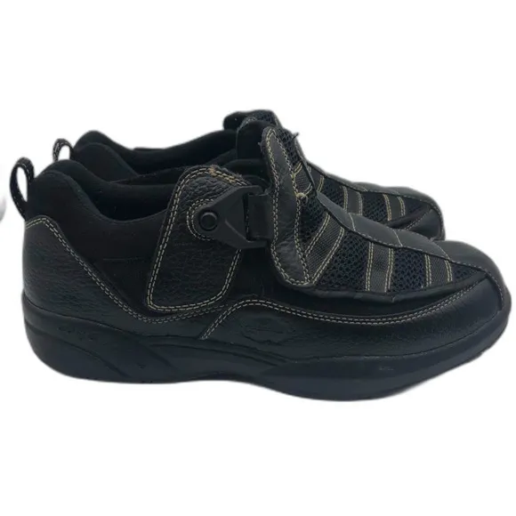 Dr Comfort Men's Black Diabetic Comfort Casual Fisherman Shoes Size 11W Slip On