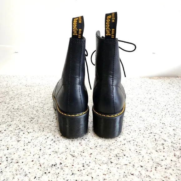 Dr. Marten Shriver Black Leather Boots Size 7
