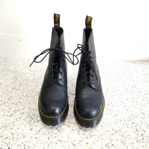 Dr. Marten Shriver Black Leather Boots Size 7