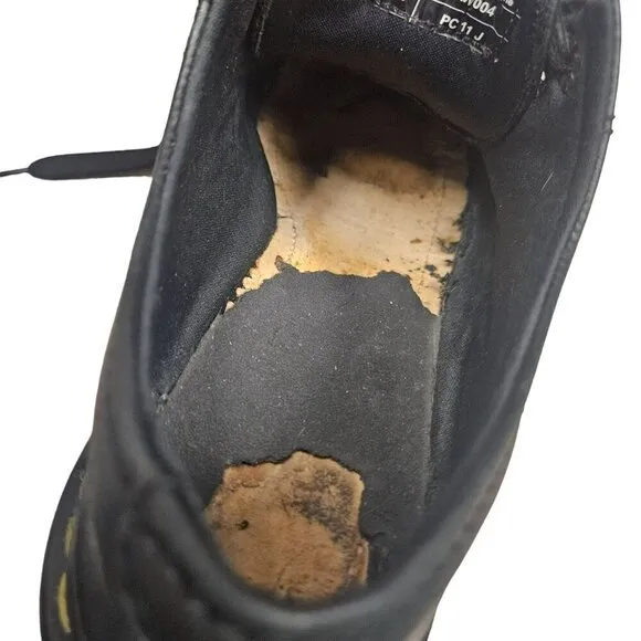 Dr. Martens 10960 Black Leather Oxford Platform Cap Toe Shoes Womens Size 10