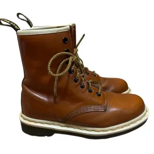 Dr Martens 1460 Analine Oak Brown Lace Up Boots Size M5 W6