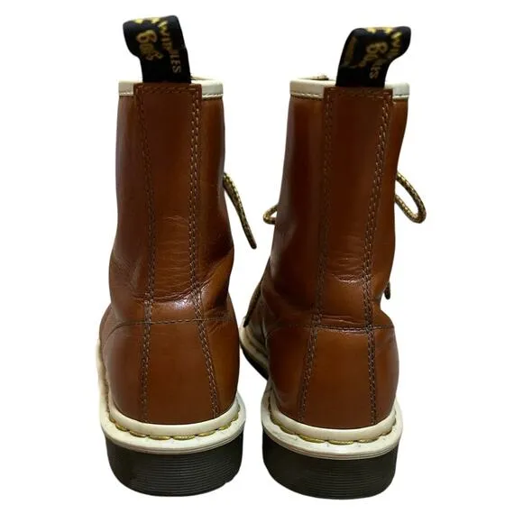 Dr Martens 1460 Analine Oak Brown Lace Up Boots Size M5 W6