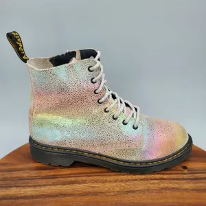 Dr Martens 1460 Boots Women's 6 Pascal Side Zip Lace Up Comfort Combat Booties