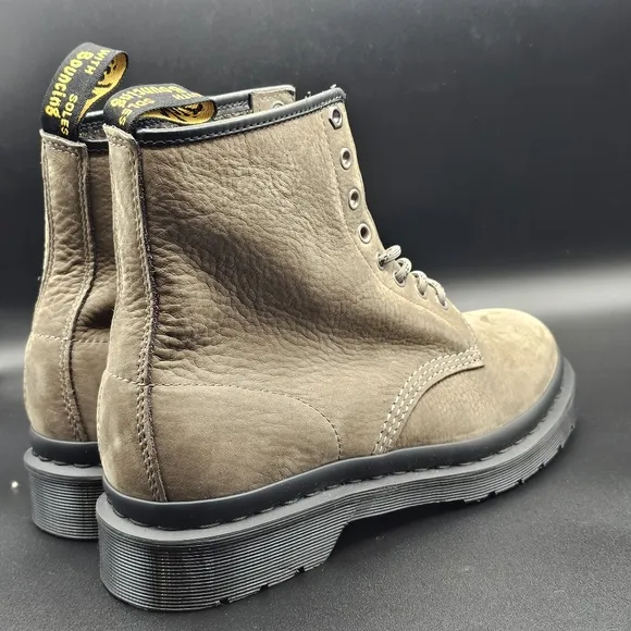 DR. MARTENS 1460 MILLED NUBUCK LEATHER LACE UP BOOTS