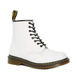 Dr. Martens 1460 White Leather Ankle Boots Size 10