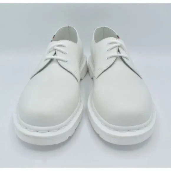 Dr Martens 1461 Womens Size 10 Pride Rainbow Derby White Leather LGBTQ  Shoes