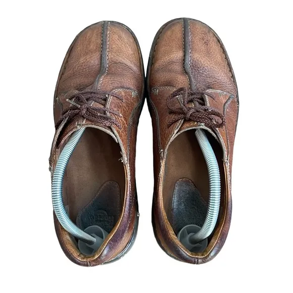 Dr Martens 8B16 Brown Leather Upper Lace Oxford Shoes with Y2K Split Toe