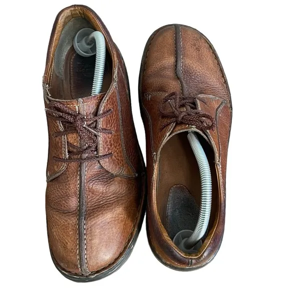 Dr Martens 8B16 Brown Leather Upper Lace Oxford Shoes with Y2K Split Toe