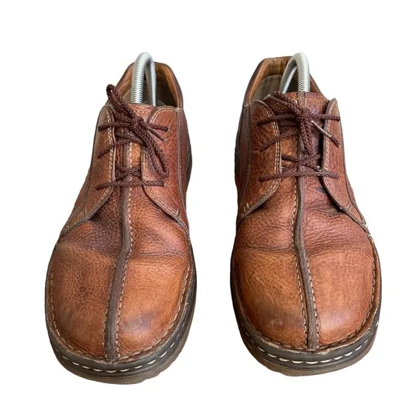 Dr Martens 8B16 Brown Leather Upper Lace Oxford Shoes with Y2K Split Toe