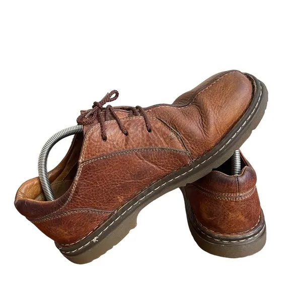 Dr Martens 8B16 Brown Leather Upper Lace Oxford Shoes with Y2K Split Toe