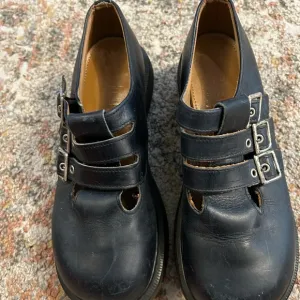 Dr. Martens Black Leather Dress Shoes with Chunky Sole