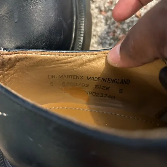 Dr. Martens Black Leather Dress Shoes with Chunky Sole