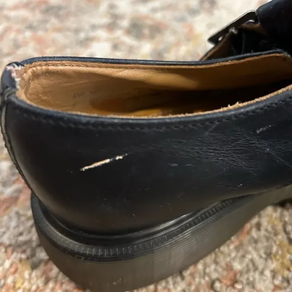 Dr. Martens Black Leather Dress Shoes with Chunky Sole