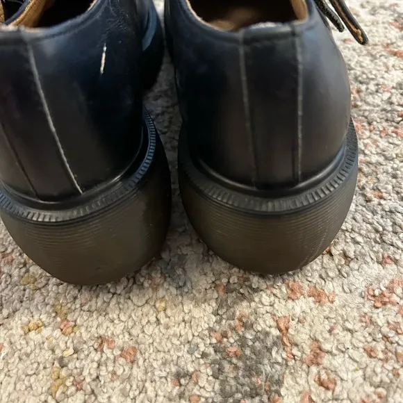 Dr. Martens Black Leather Dress Shoes with Chunky Sole