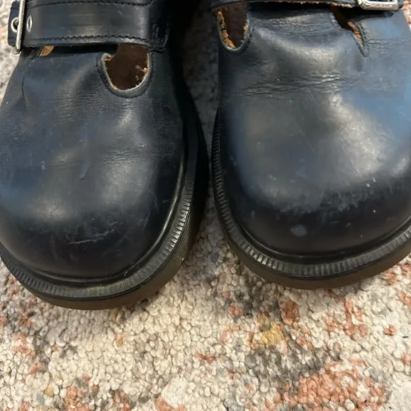 Dr. Martens Black Leather Dress Shoes with Chunky Sole
