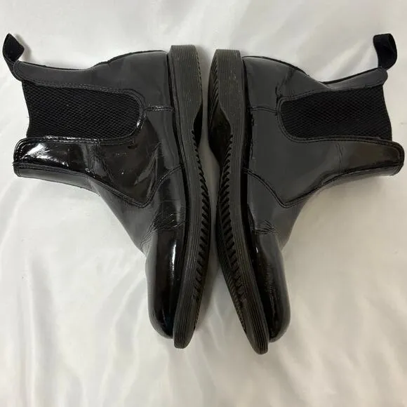 Dr. Martens Faun Black Patent Leather Chelsea Boot SIze 7