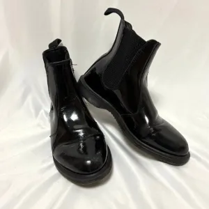 Dr. Martens Faun Black Patent Leather Chelsea Boot SIze 7