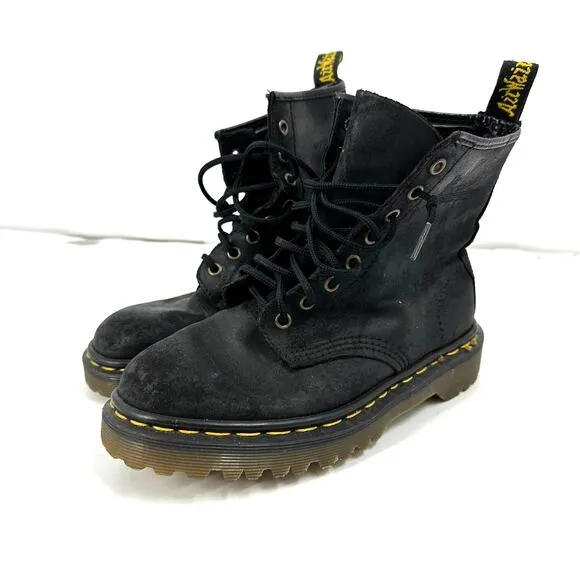 Dr martens Mens Leather Boots size 5 Black Air Wair Made in England