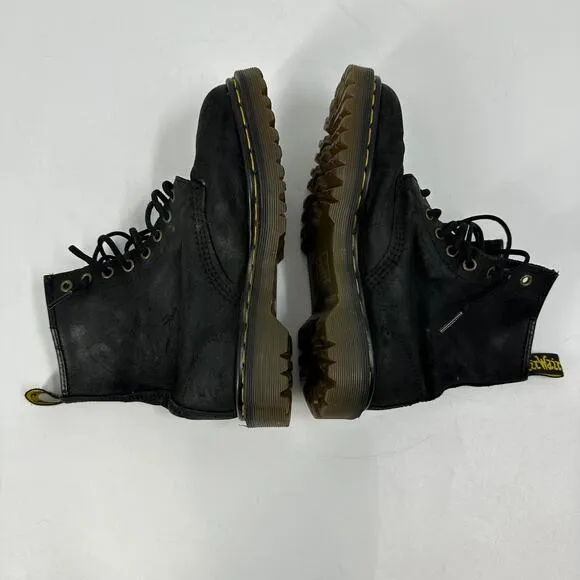 Dr martens Mens Leather Boots size 5 Black Air Wair Made in England