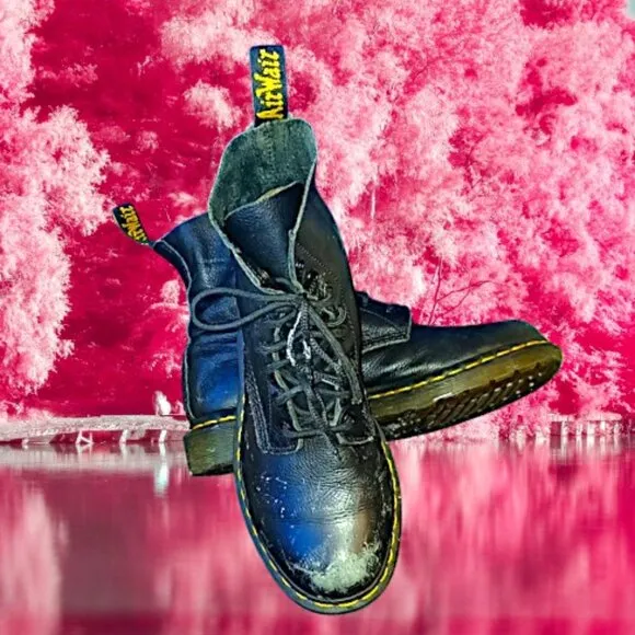 Dr. Martens Pascal Distressed Black Boots